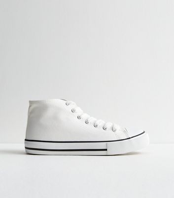 Wide fit white canvas shoes sale