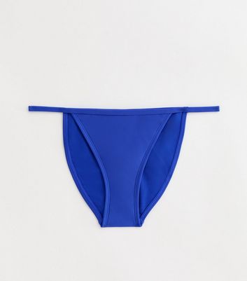 Blue Tanga Bikini Bottoms New Look