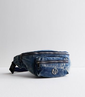 Blue Denim Bumbag New Look