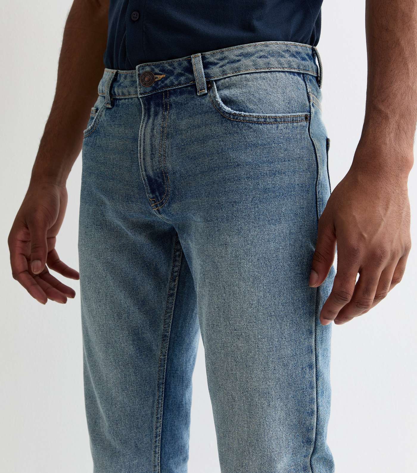 Blue Slim Fit Jeans Image 4