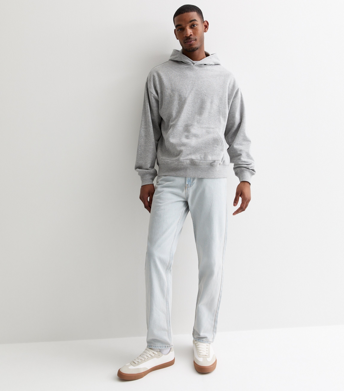 Men's Pale Blue Relaxed Fit Jeans New Look