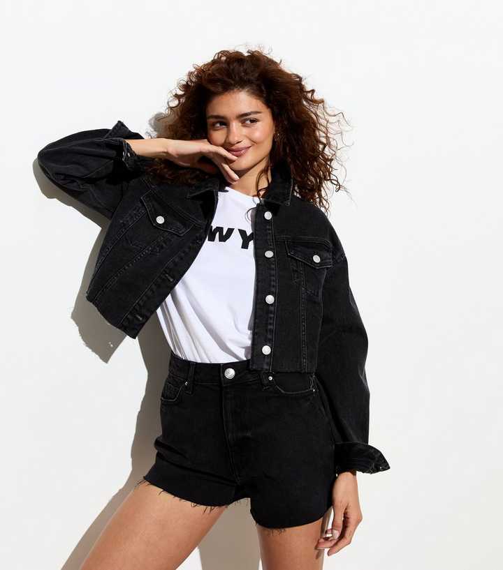 Cropped Denim New Look Denim Jackets Ladies Crop Jacket New Look