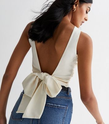 Buci Backless Tie Top Organic Cotton – Aquelarre Shop