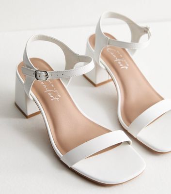 White block heel sandals new look new arrivals