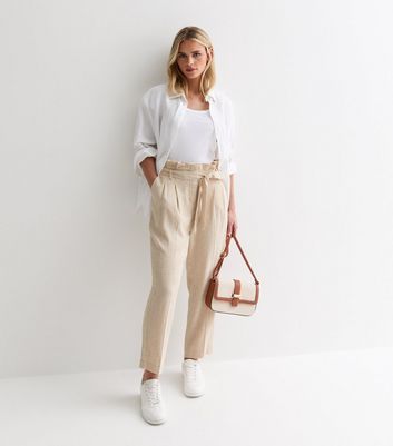 Petite paperbag trousers best sale