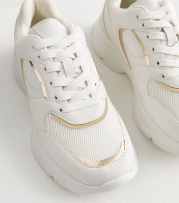 Metallic sales chunky trainers