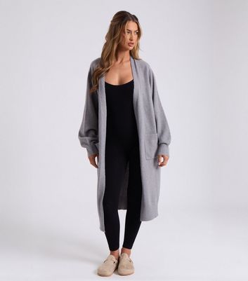 Urban Bliss Grey Longline Cardigan | New Look