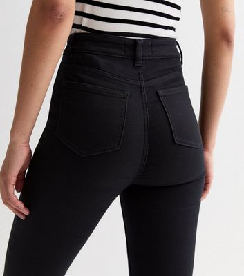 Stay Tall Black High Waist Hallie Super Skinny Jeans New Look