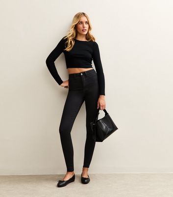 Stay Tall Black High Waist Hallie Super Skinny Jeans | New Look
