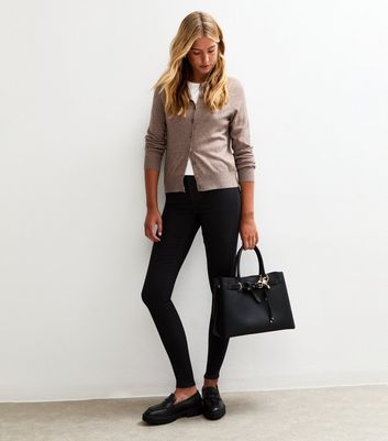 Stay Tall Black High Waist Hallie Super Skinny Jeans | New Look