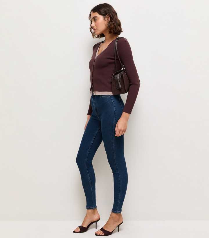 Tall Blue Hallie Disco Skinny Leg Jeans