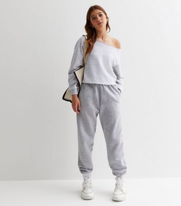 Girls in hot sale grey sweatpants