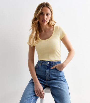 new look yellow crop top