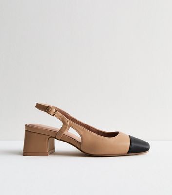 Block slingback heels online