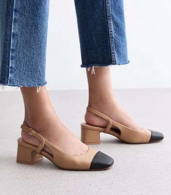 New look slingback heels best sale