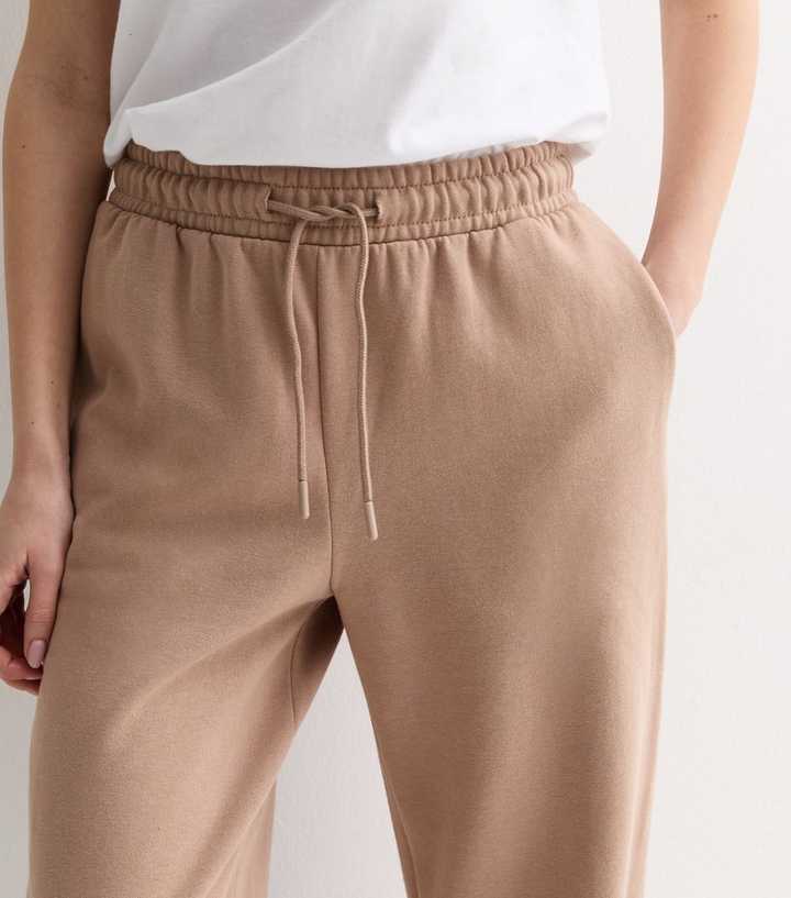PLT Recycled Camel Drawstring Wide Leg Joggers