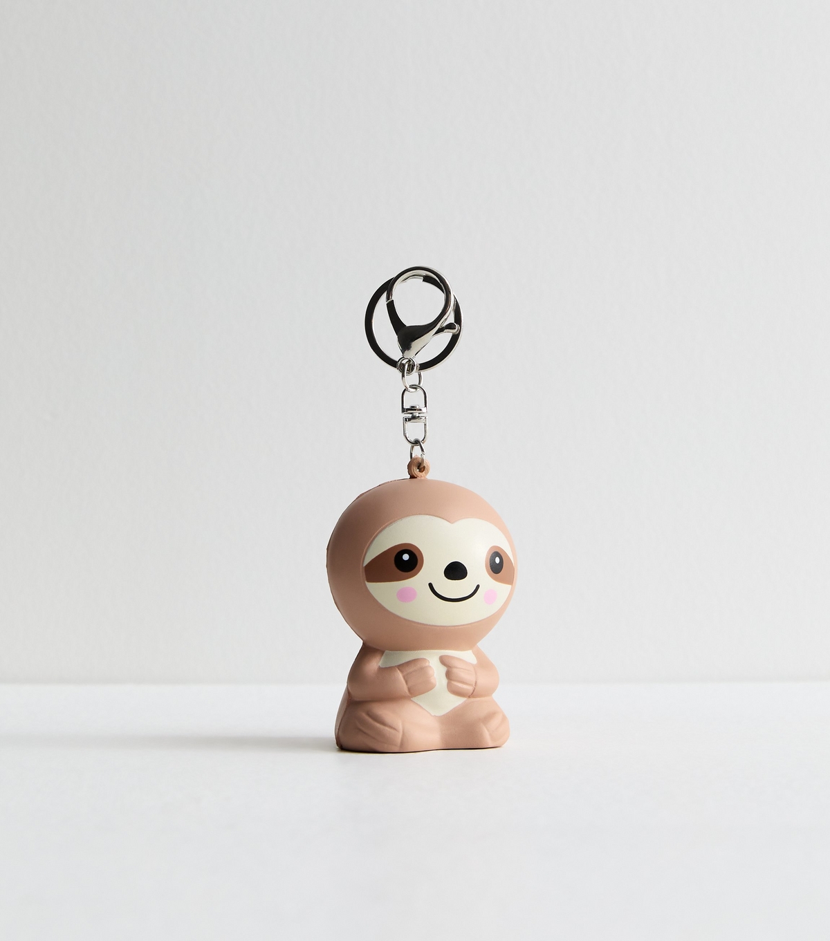 Brown Sloth Foam Squishy Bag Charm New Look