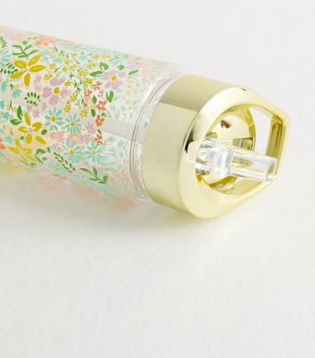 Multicoloured Ditsy Floral Print 700ml Water Bottle New Look