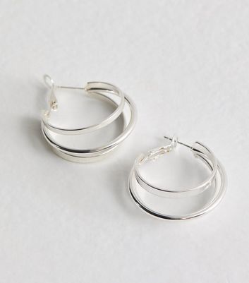 Silver wire earrings discount