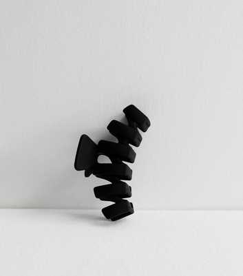 Black Squiggle Hair Claw Clip