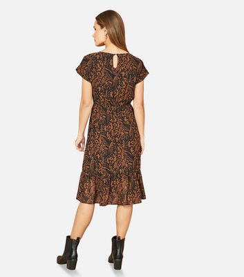 Mela black floral dress best sale