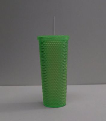 Glow in the Dark Straw 650ml Cup New Look