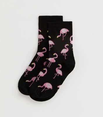 Black Flamingo Socks