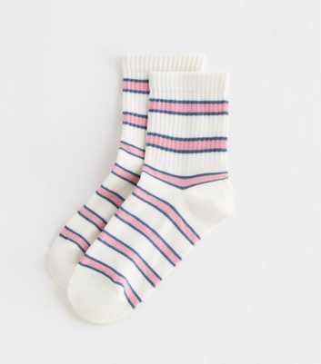 White Stripe Tube Socks 