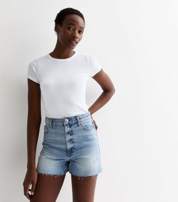 Summer Trend New Ripped White Casual Denim Mom Shorts for Women - China  Summer Shorts and Womens White Shorts price | Made-in-China.com