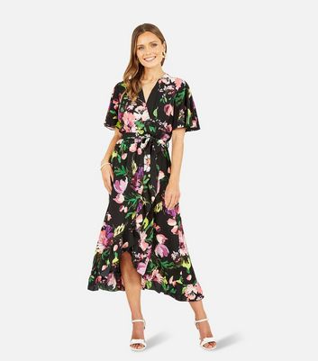 Mela black 2025 floral dress