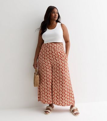 Plus size clearance palazzo trousers uk