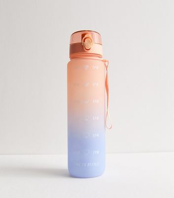 Orange Ombre 1L Water Bottle New Look