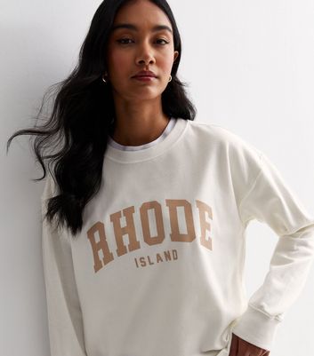 Off White Rhode Island Logo Sweatshirt New Look
