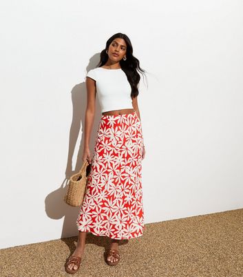 Floral midi skirt 00 best sale