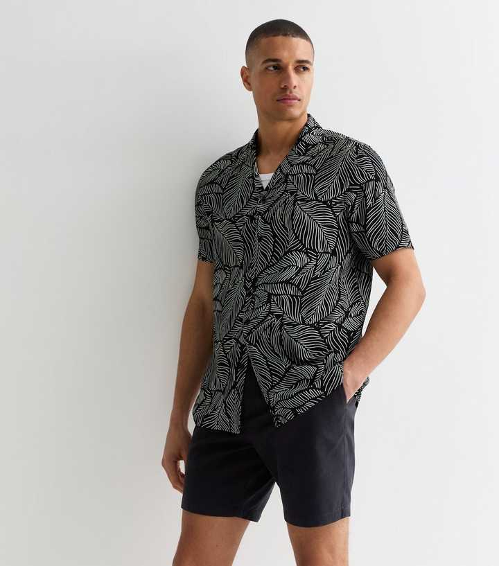 Black Regular Fit Chino Shorts