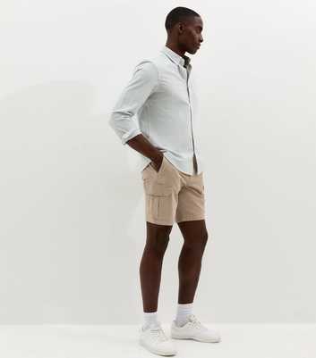 Stone Regular Fit Cargo Shorts
