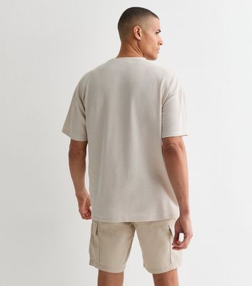 Men's Stone Cargo Shorts New Look