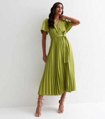 New look pleated dress hotsell