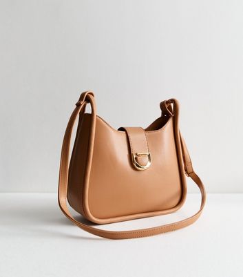 Tan Leather Look Cross Body Bag New Look