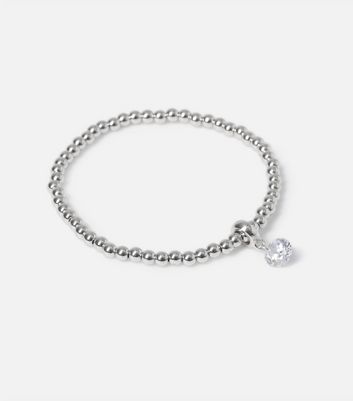 Silver cubic hot sale zirconia bracelet