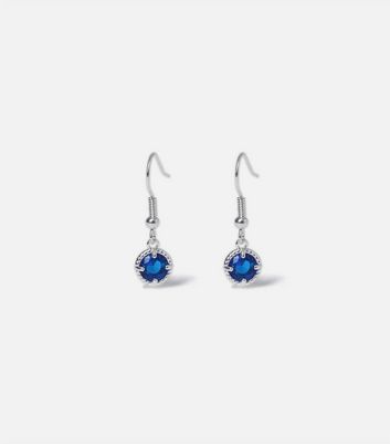 Muse Blue Gem Drop Earrings