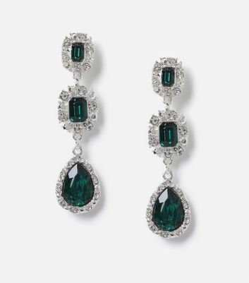 Green deals gem earrings