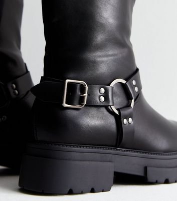 Ankle hot sale boots biker