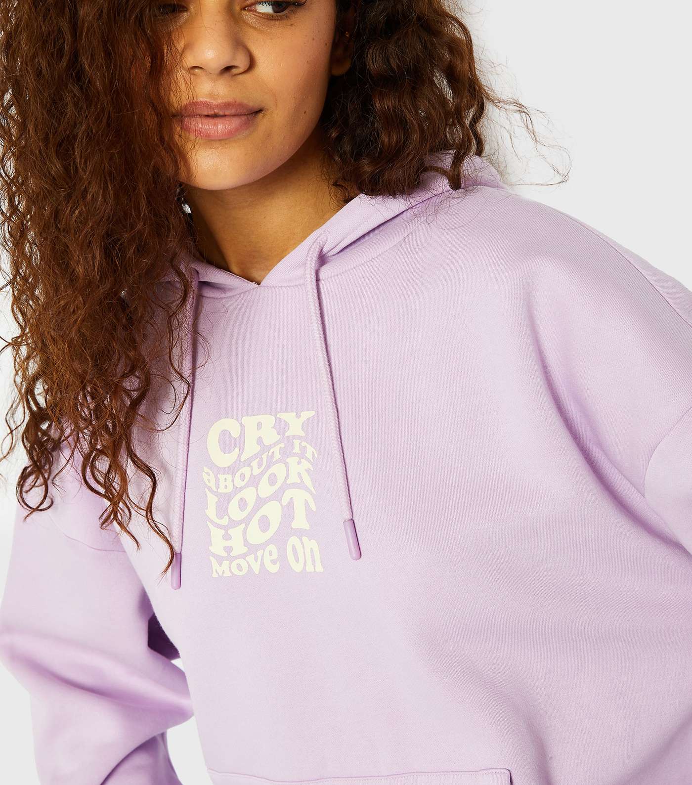 Skinnydip Lilac Cry About It Logo Oversized Hoodie Image 4