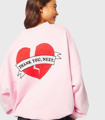 Skinnydip Pink Thank You Next Sweatshirt 