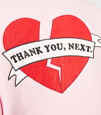 Skinnydip Pink Thank You Next Sweatshirt New Look