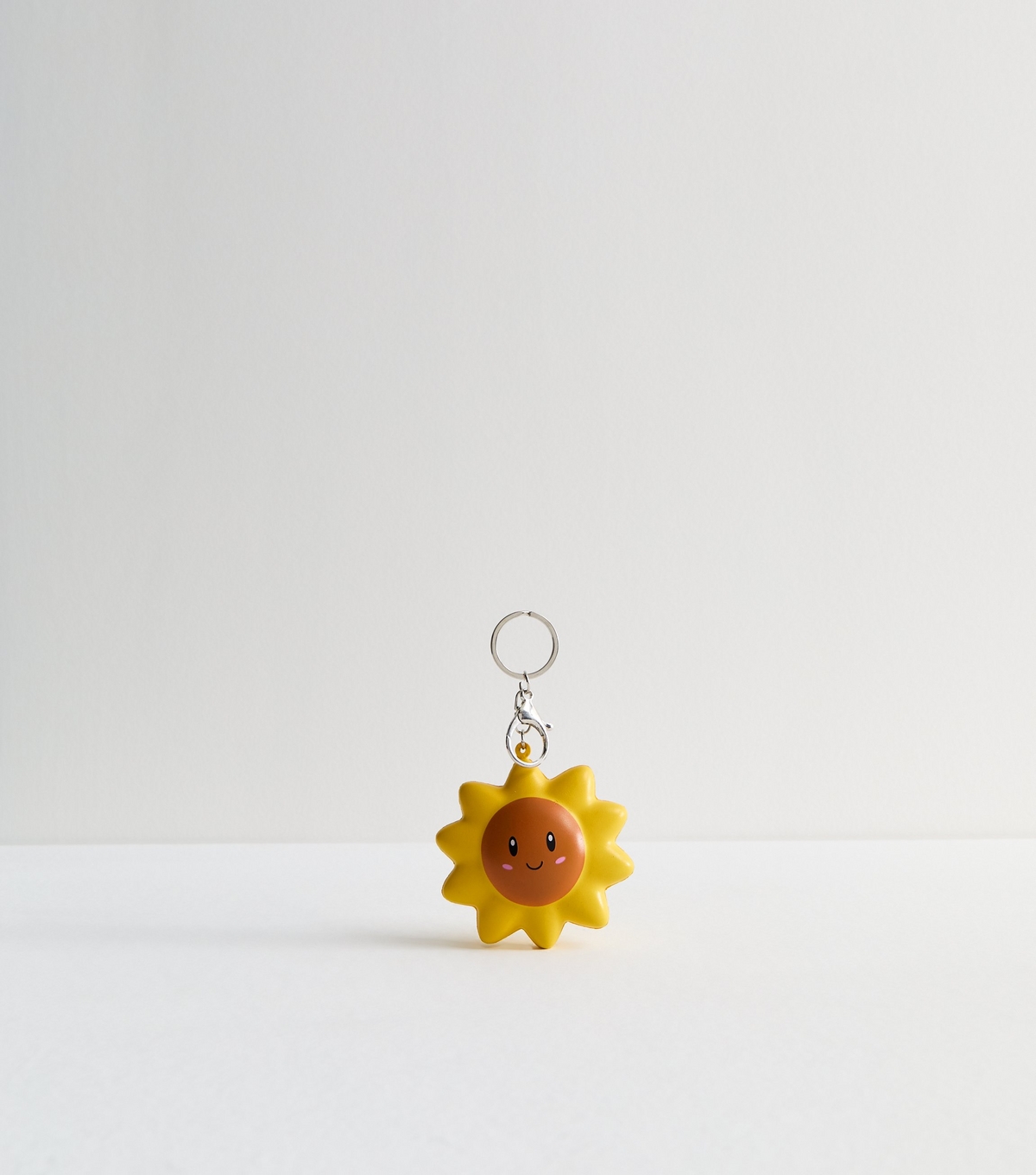 Yellow Sunflower Squishy Bag Charm New Look