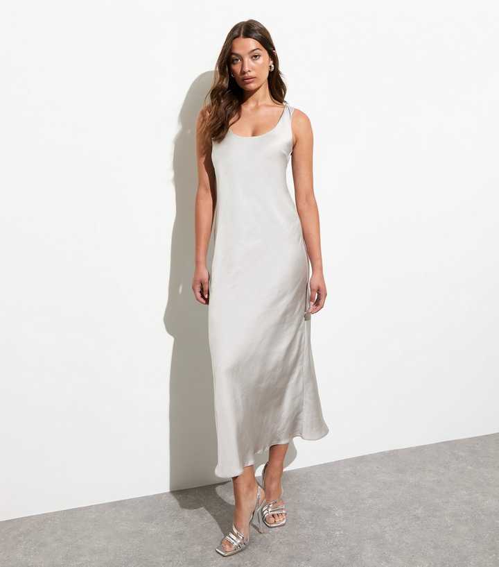 new look grey dress Bridget Black Off the Shoulder Bubble Hem Mini Dress main image 1