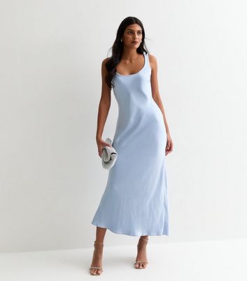 New look pale blue dress best sale