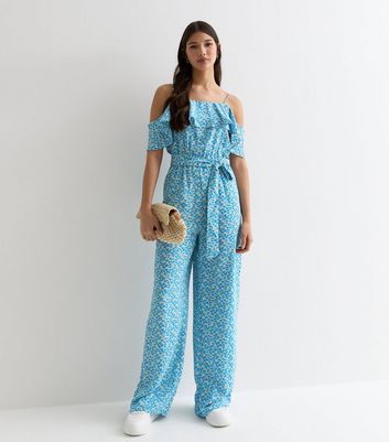 Cold fashion shoulder jumpsuit new look